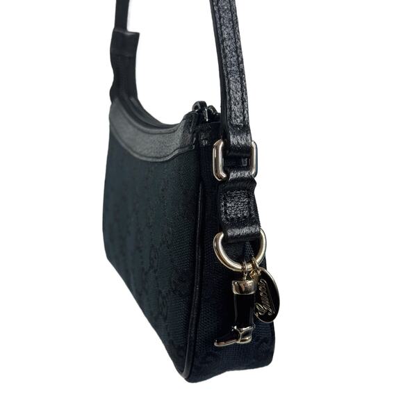 Gucci Vintage Black GG Monogram Mini Charmy Shoulder Pochette Bag - Picture 4 of 10